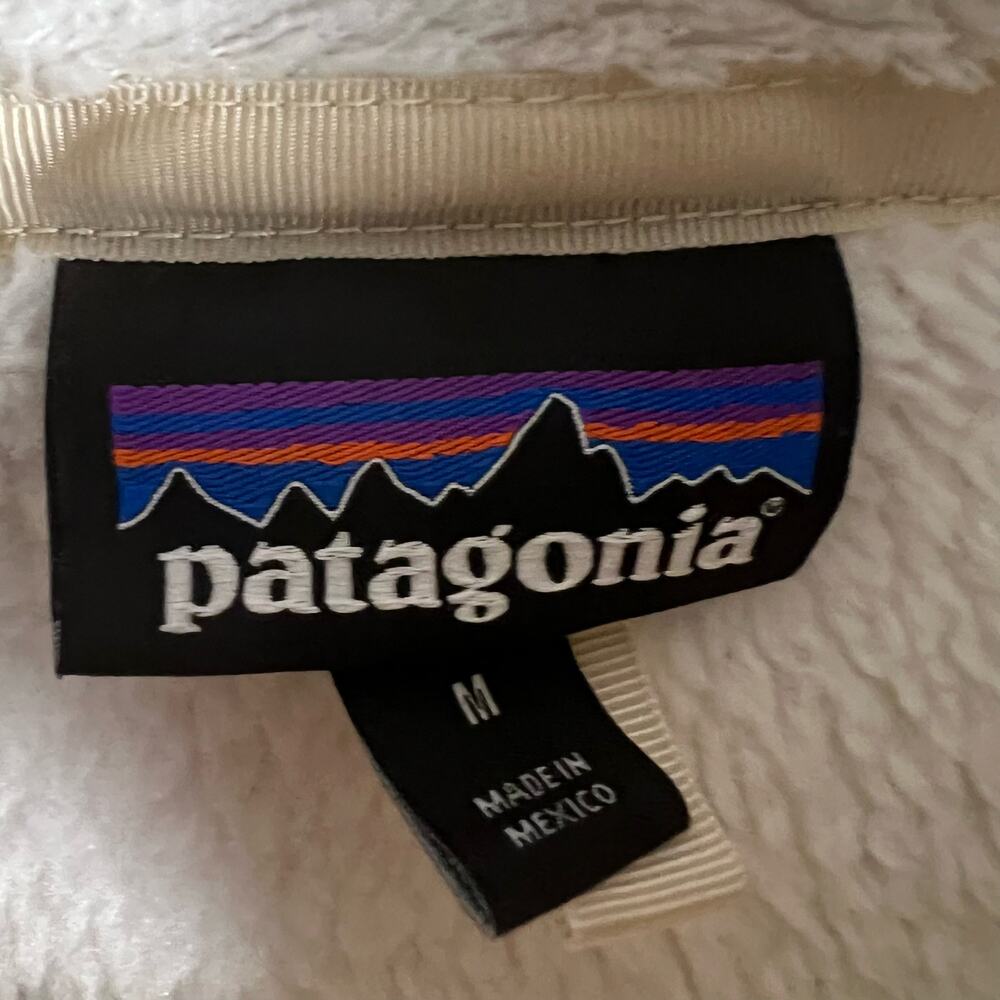 Patagonia Women’s Re-Tool Half Snap Ivory Fleece Pullover Size Medium - Picture 7 of 8